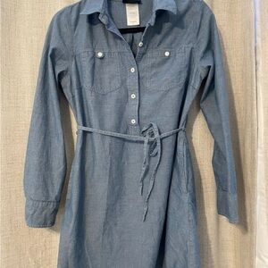 Patagonia Chambray Long Sleeve Shirt Dress
